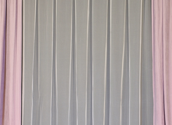 Тюль с выш. на франц.(грек) сетке, выс. 310 см, экрю