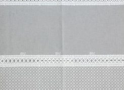 Тюль с выш. на Батисте (8016), выс. 290 см, белый седеф с люр.