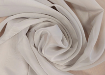 Тюль-вуаль однотонный с утяж., выс.330 см серый